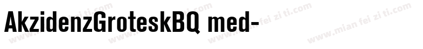 AkzidenzGroteskBQ med字体转换